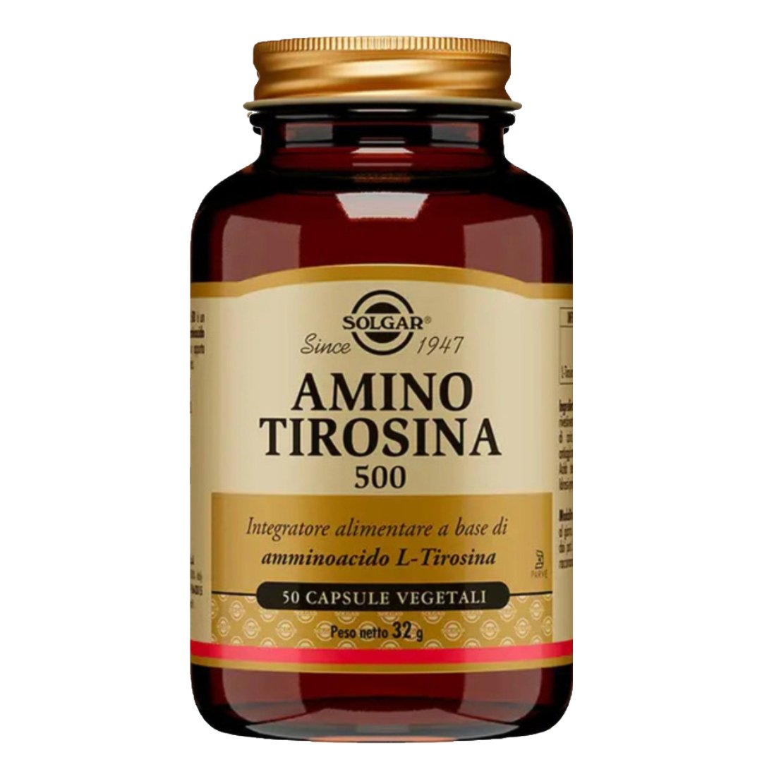 Amino Tirosina 500 50 cps vegetali - 4Nutrition
