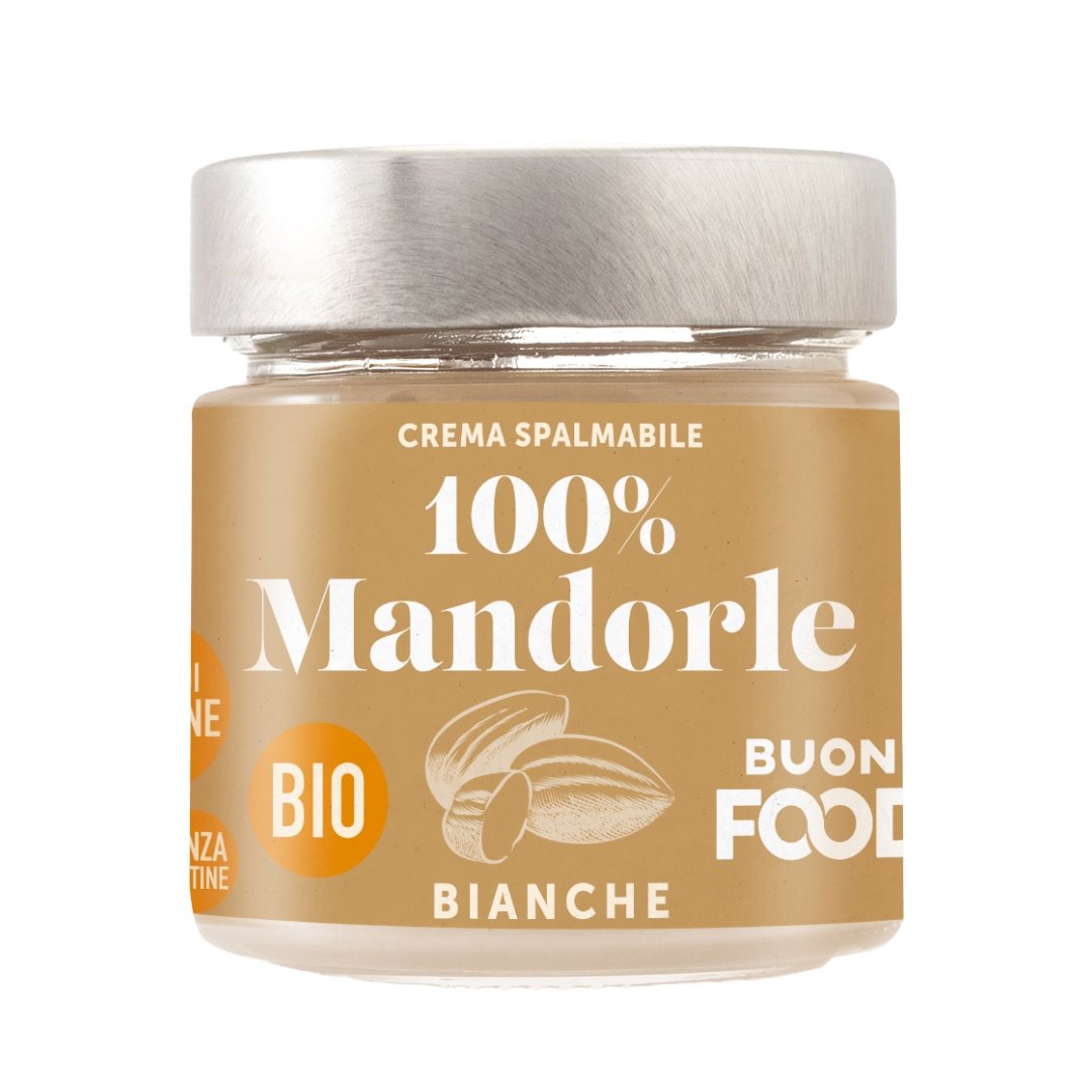 Crema di Mandorla Bianca 100% 200 gr. - 4Nutrition