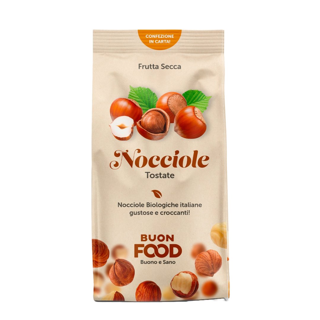 Frutta Secca Tostata NOCCIOLE 200 gr. - 4Nutrition