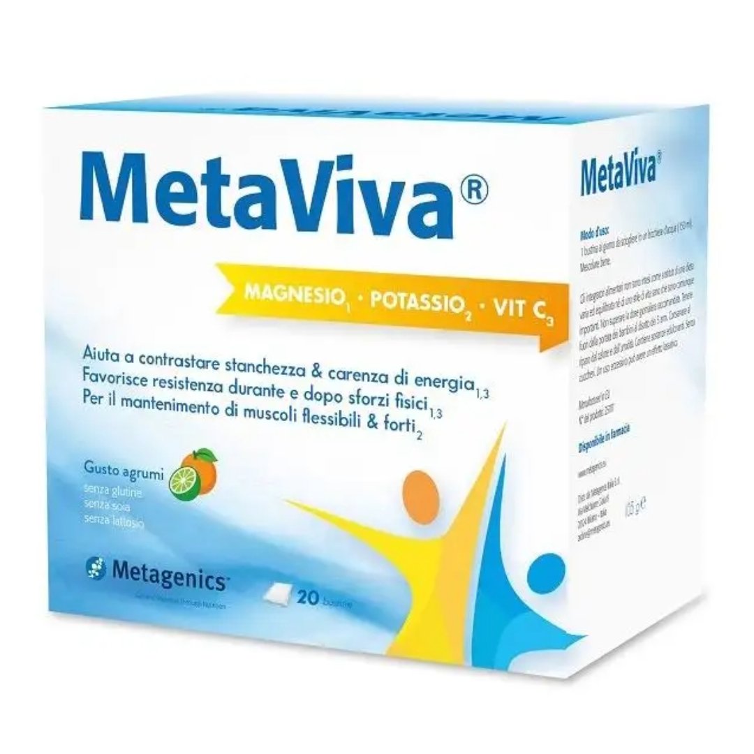 Metaviva MgKC 20 bustine - 4Nutrition