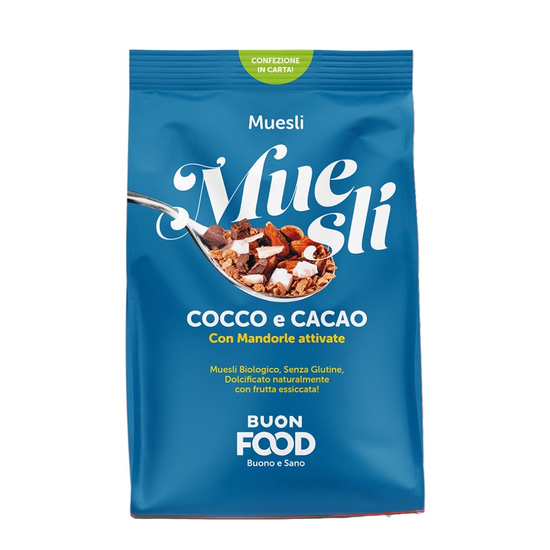 Muesli Energetico Cacao & Cocco 400 gr. - 4Nutrition