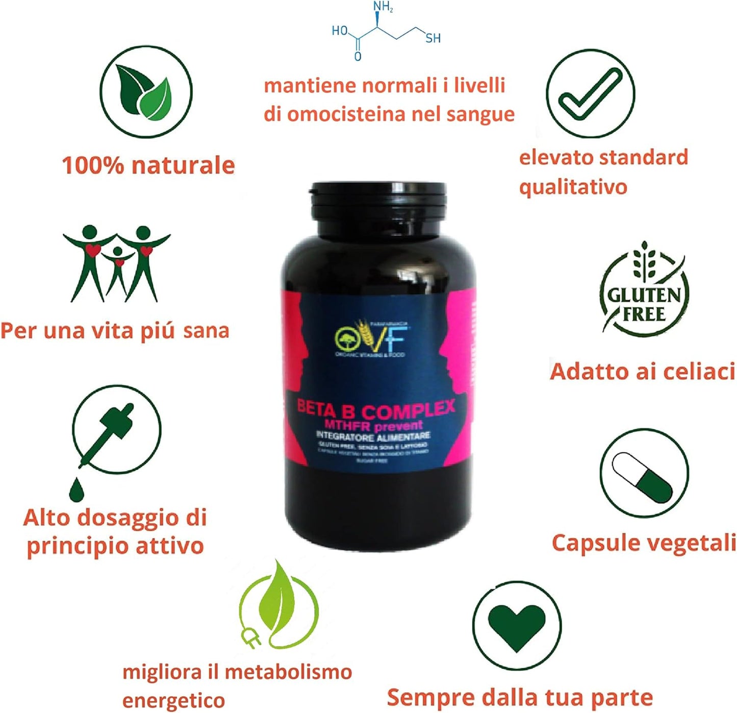 OVF Vitamina B Complex Alto Dosaggio - 4Nutrition