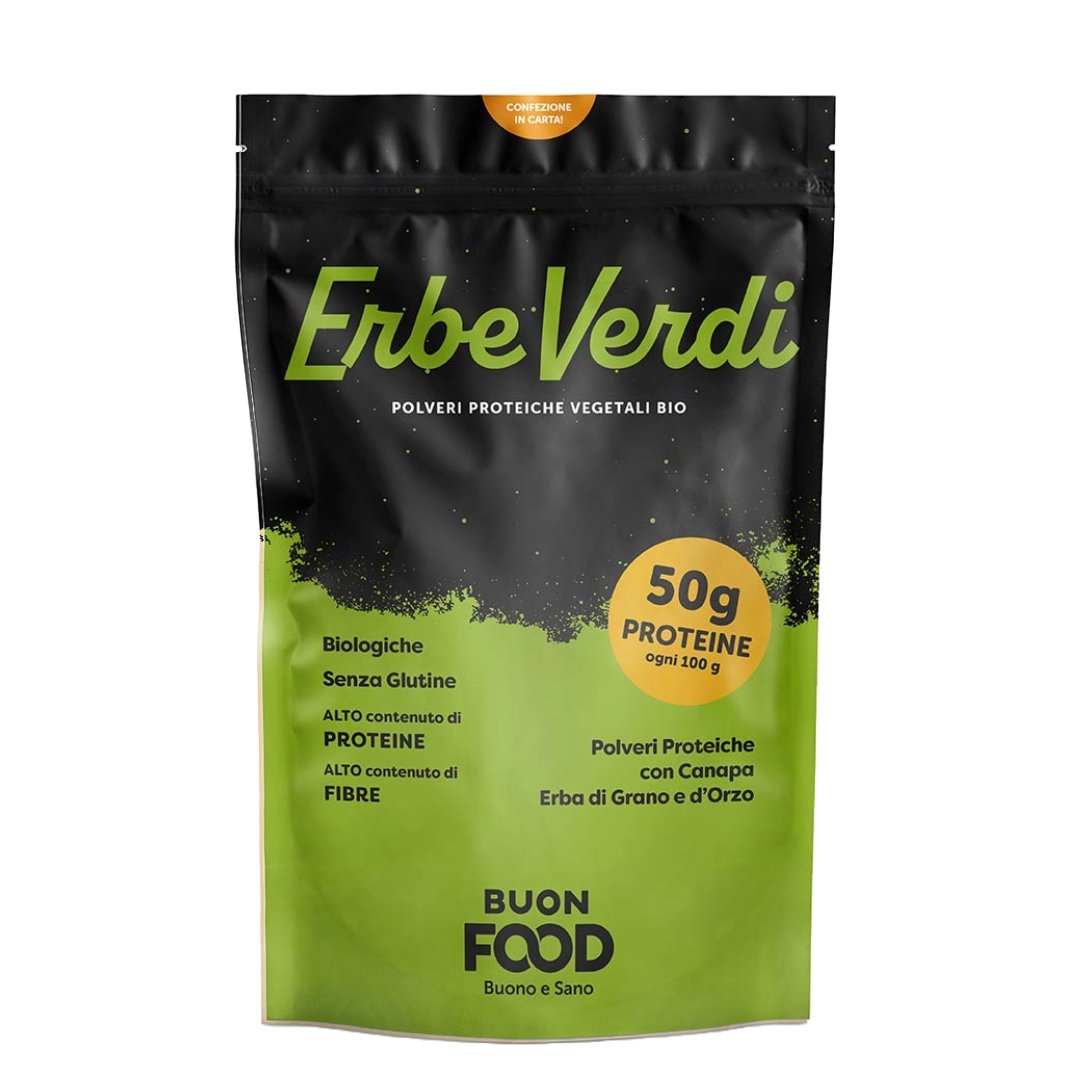 Proteine in Polveri Vegetali Erbe Verdi 400 gr. - 4Nutrition