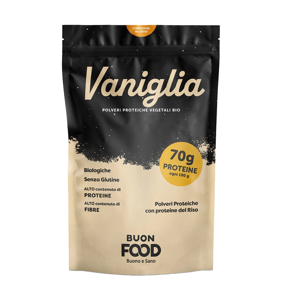 Proteine vegetali in polvere VANIGLIA 400 gr. - 4Nutrition