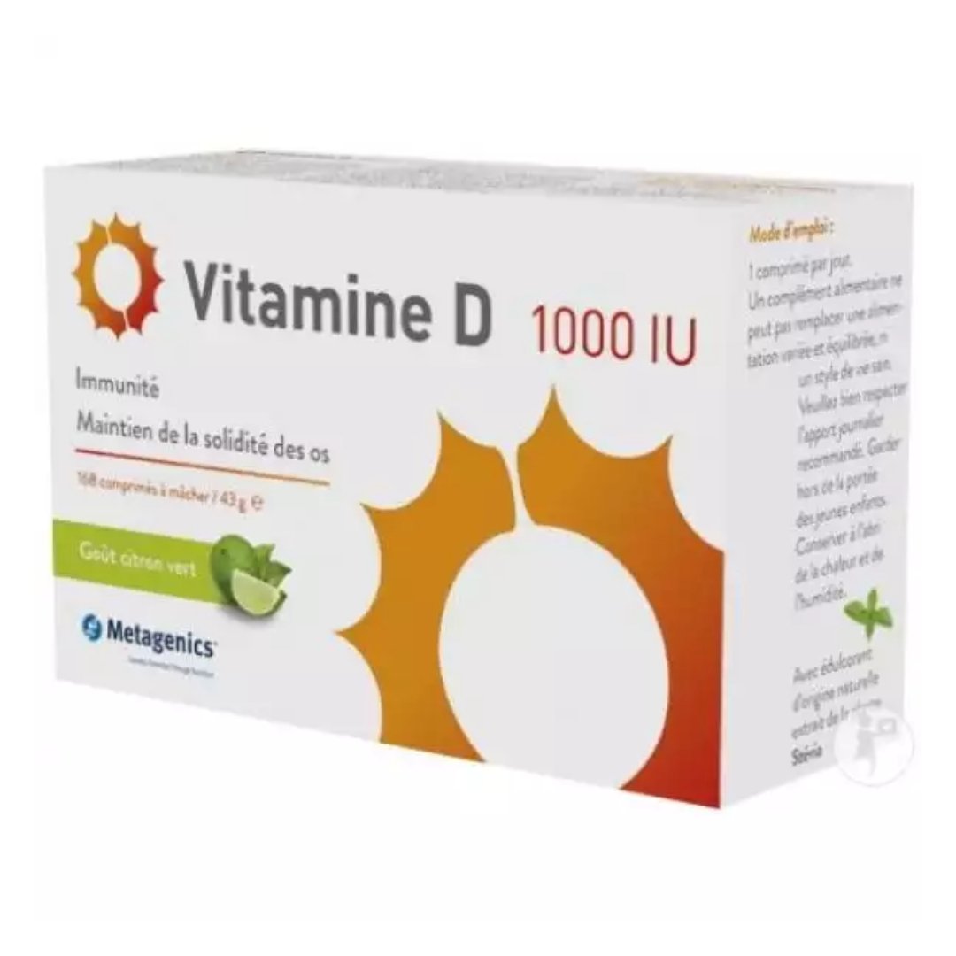 Vitamina D 1000 U.I. 84 compresse masticabili - 4Nutrition