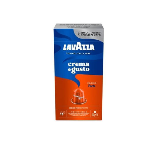 100 capsule Lavazza compatibili Nespresso in alluminio crema e gusto forte - 4Nutrition