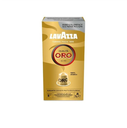100 capsule Lavazza compatibili Nespresso in alluminio qualità oro - 4Nutrition