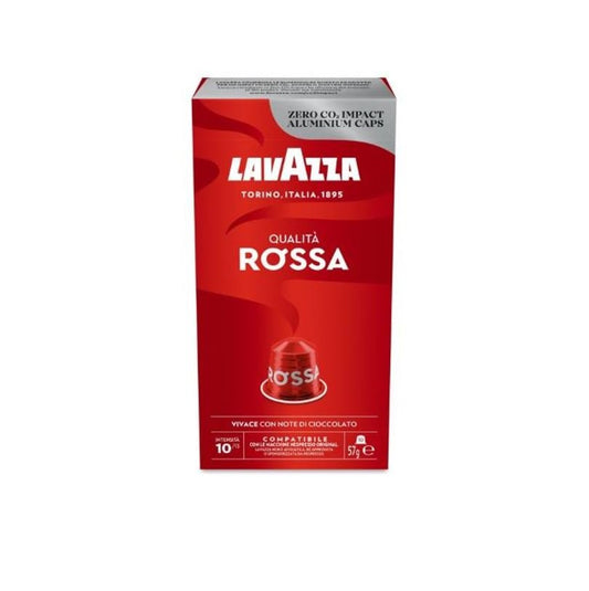 100 capsule Lavazza compatibili Nespresso in alluminio qualità rossa - 4Nutrition