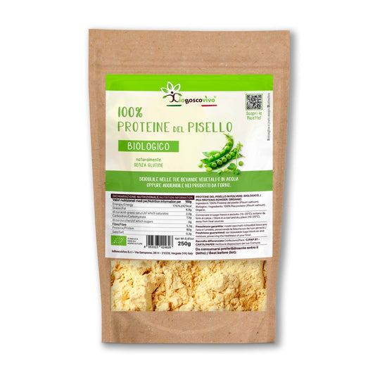 100% Proteine del Pisello in polvere BIO - 250g - 4Nutrition
