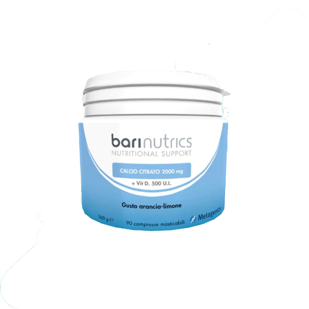 Barinutrics calcio citrato arancia limone 90 compresse - 4Nutrition