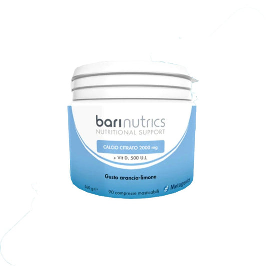 Barinutrics calcio citrato arancia limone 90 compresse - 4Nutrition
