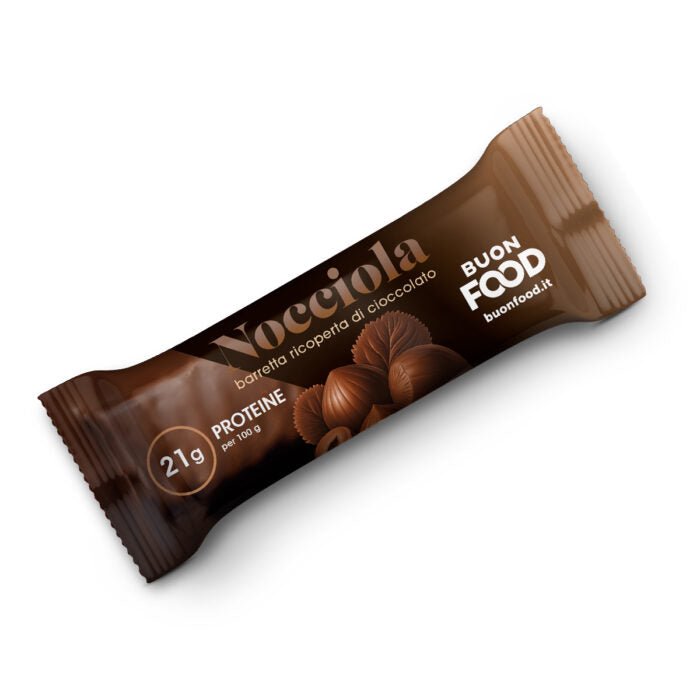 Barretta Proteica RICOPERTA DI CIOCCOLATO NOCCIOLA - 4Nutrition