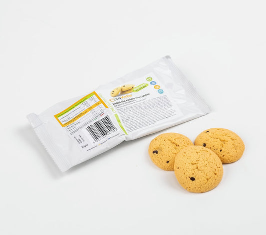 Biscotti Frollini KETO SENZA GLUTINE con gocce di cioccolato 0% zuccheri - 4Nutrition