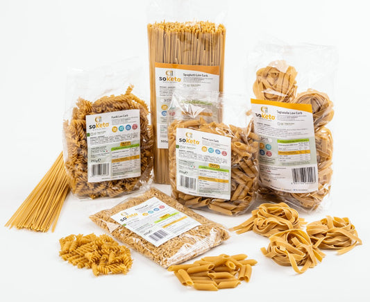 "BOX MIX PASTA" Pasta Low Carb e RISO per Dieta Keto | Proteica | 1% Zuccheri | 36% Proteine - 4Nutrition