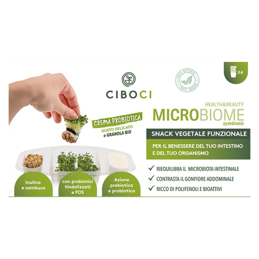 CiboCi Microbiome Symbiotic – Snack vegetale funzionale - 4Nutrition