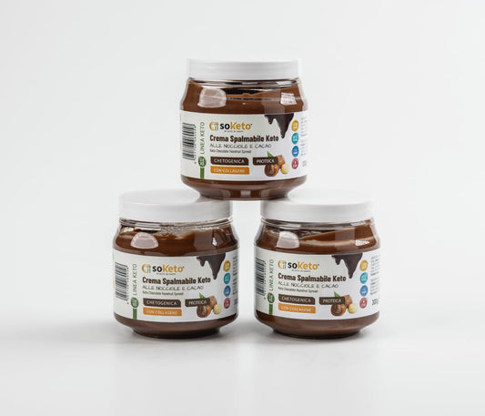 Crema spalmabile Keto alle Nocciole e Cacao 0% di Zuccheri - gr.300 - 4Nutrition