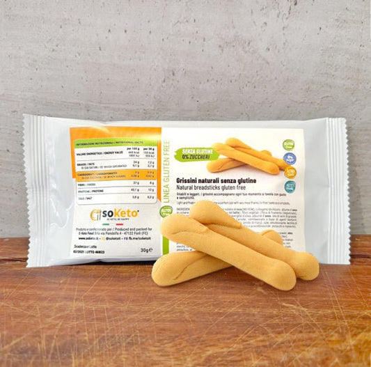 Grissini KETO SENZA GLUTINE 0% zuccheri - 4Nutrition