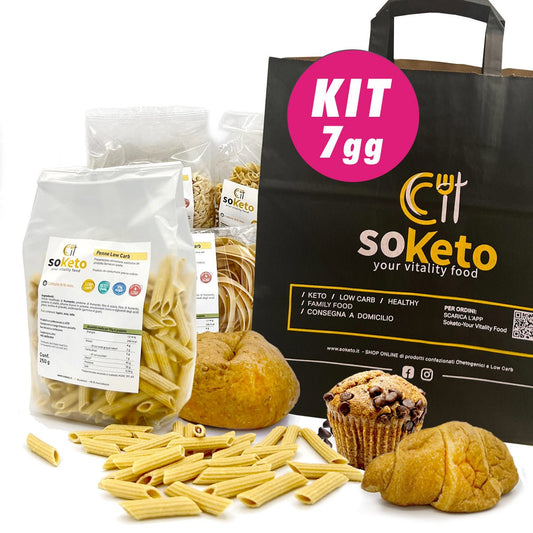 KIT 7 giorni Dieta Chetogenica Facile con Prodotti Keto e Low Carb SoKeto - 4Nutrition